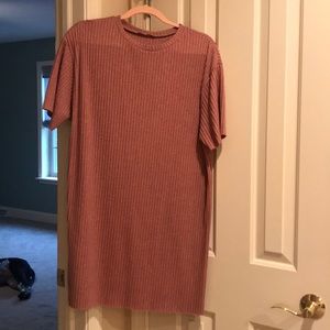 Zara ribbed tshirt dress
